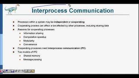 Operating System: Inter Process Communication: Message Passing Shared Memory