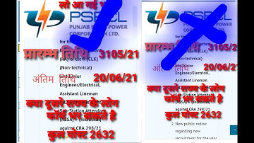 #pspcl_job_21_pspcl_ job _in_ punjab#latest_ je_ job #pspcl_exam preparation #pspcl clerk syllabus