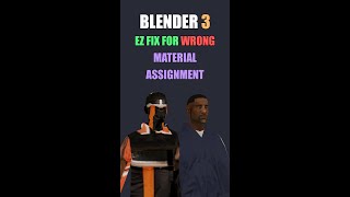 Easy fix for wrong material assignment in Blender