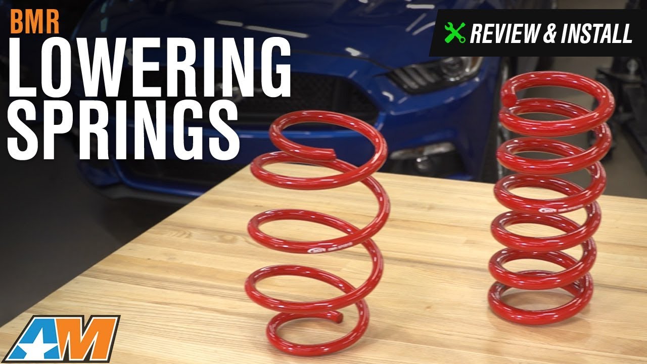 performance parts bmw 2015-2017 Mustang BMR Lowering Springs - Performance Review & Install
