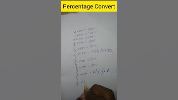 Percentage Convert #math #shorts #tricks