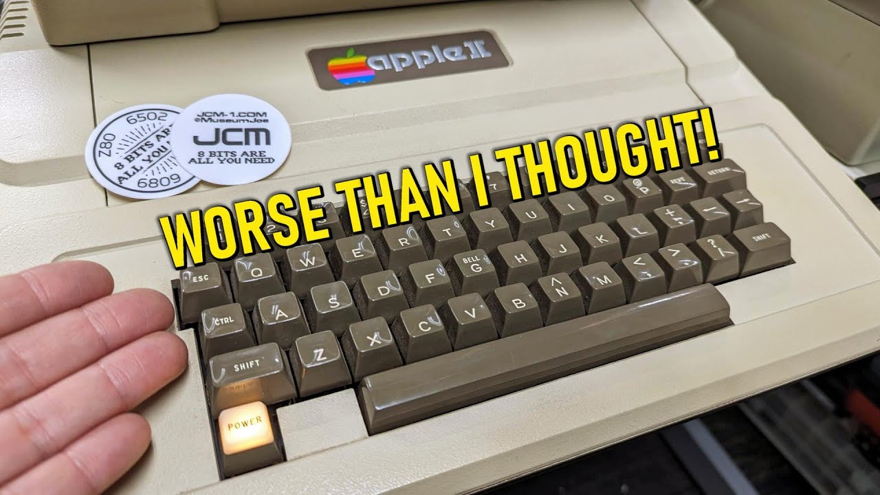 The original Apple II keyboard sucks (and is hard to fix) - YouTube