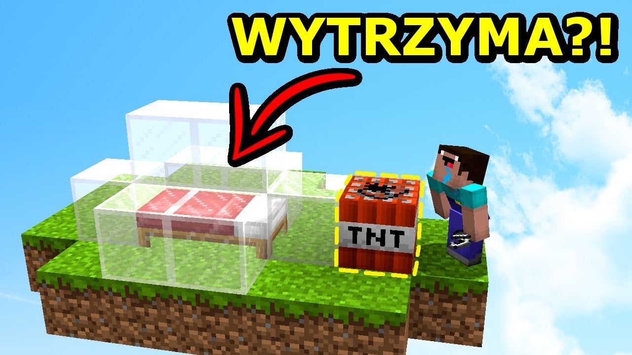 SZKLANA BAZA NA BED WARS VS TNT! YouTube