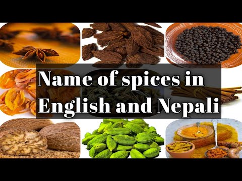 Name of spices in English and Nepali | Culinary essential - YouTube