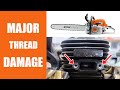 Can The Stihl Ms291 Chainsaw Muffler Screw Threads Be Saved?