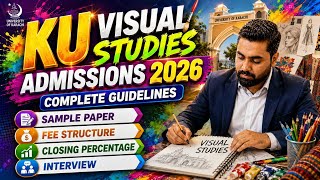 KU VISUAL STUDIES ADMISSION 2026