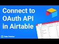 Connect to an OAuth API in Airtable