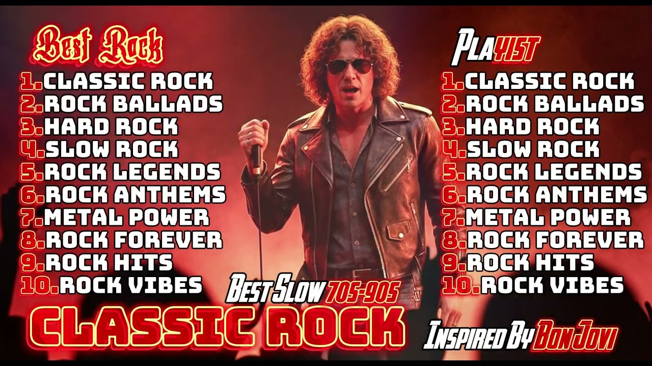 Classic Rock Marathon 🎶 70s 80s 90s   Bon Jovi, Scorpions, Eagles, Aerosmith, Zeppelin