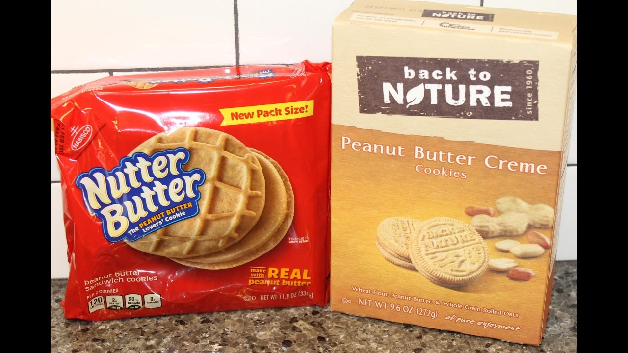 Nutter Butter Vs Back To Nature Peanut Butter Cookies Blind Taste Test Youtube