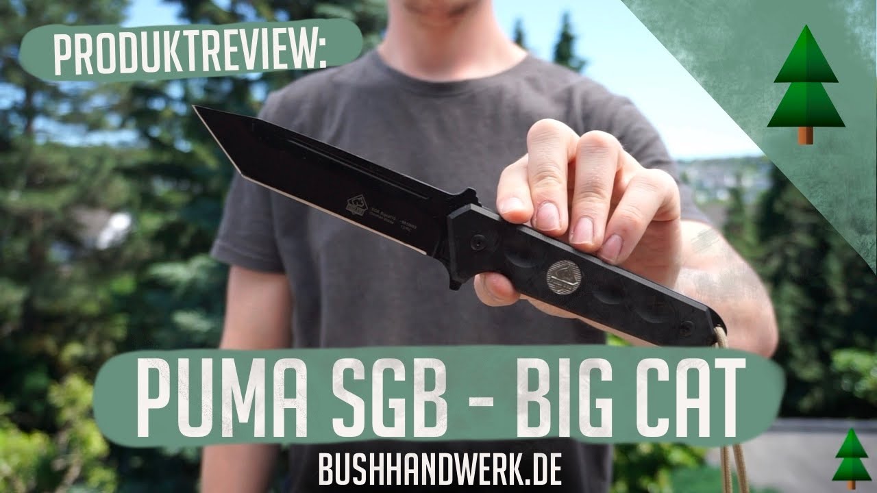 Puma SGB - Big Cat Tanto Survivalmesser | - Outdoor Store - YouTube