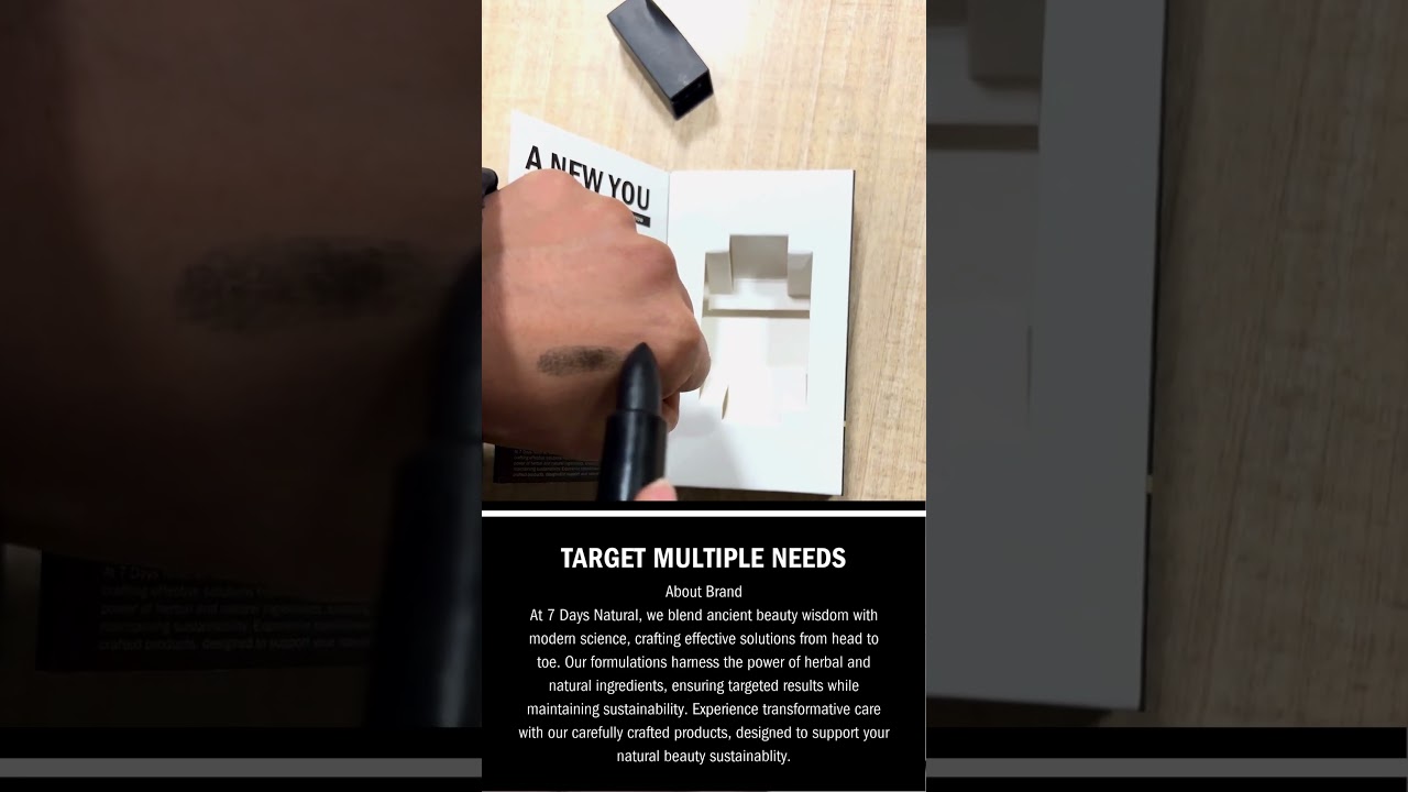 7DAYS NATURAL Beard | Hair Colour Touch Up Stick for Men & Women| 4g Quick Root Beard Hair Beard