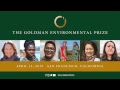 2018 Goldman Environmental Prize Ceremony