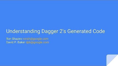 Understanding Dagger 2