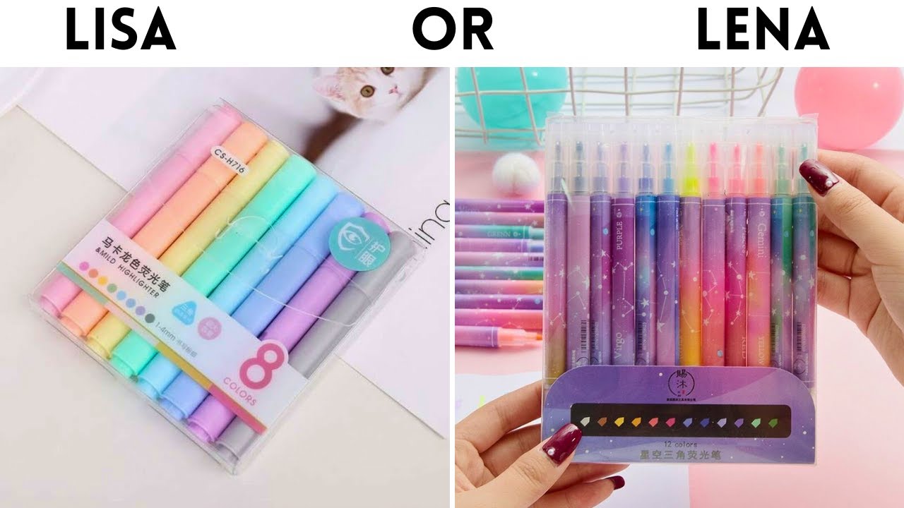 LISA OU LENA 🎁🧸 Material escolar coias fofas e kawaii & muito mais... 🎀💅