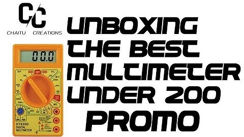 Unboxing best multimeter under 200 DT830D promo