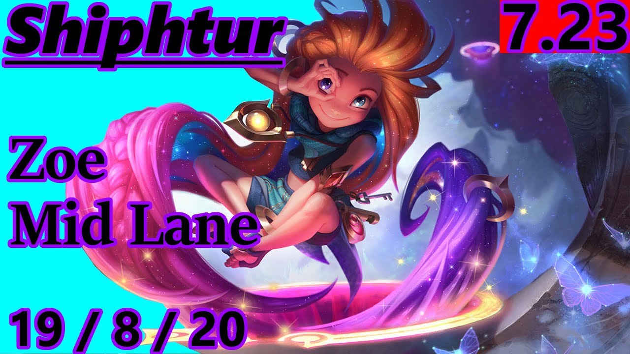 Shiphtur as Zoe Mid Lane - S7 Patch 7.23 - Full Gameplay