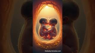Twin Babies Bonding Before Birth 🤍