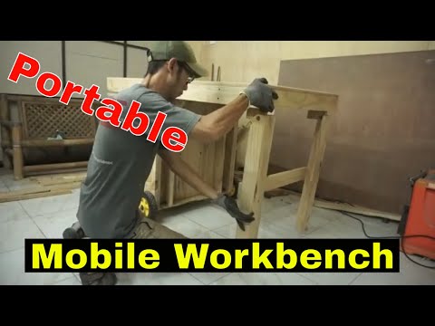 mobile portable workbench ideas part 1 basic structure