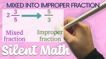 CONVERTING MIXED FRACTIONS INTO IMPROPER FRACTIONS | SILENT MATH