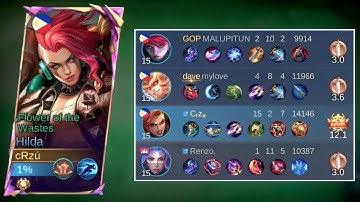 Hilda Carrying The Team With This Ultimate Meta Build | Mobile Legends