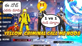 yellow criminal call me noob | htg | villan mama gaming