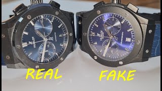 Real vs Fake HUBLOT Watch. How to spot fake Hublot part 1 