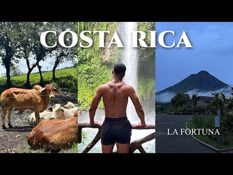 Traveling to COSTA RICA 🇨🇷- LA FORTUNA | Waterfall, Volcano and Night Tour.