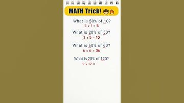 Math tricks | Percentage in Seconds | Percentage Trick