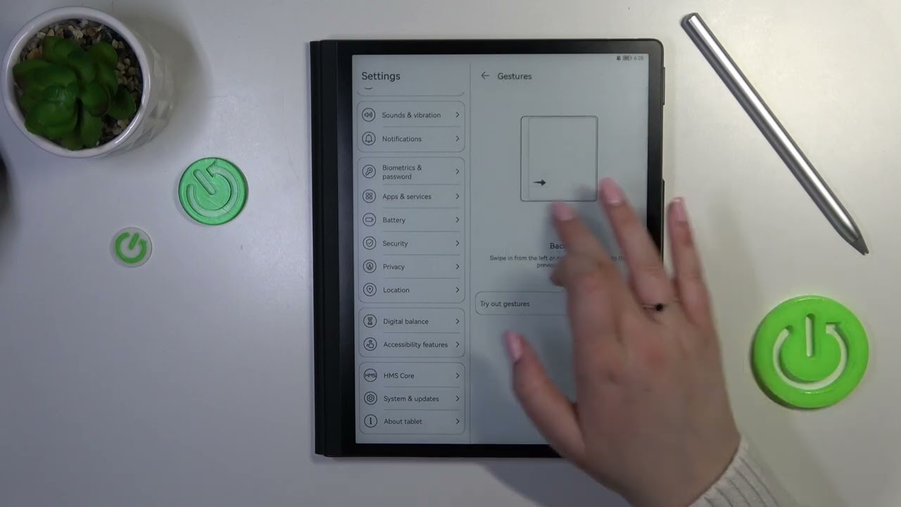 How to Set Gestures Navigation on Huawei Matepad Paper - YouTube