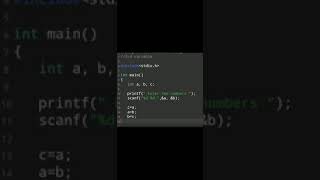 #45| Programming Language Tutorial Video | C Language Exercise 46 #shorts #coding