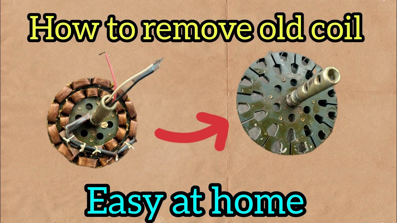 How to remove ceiling fan coil | Fan core old coil remove in tamil 