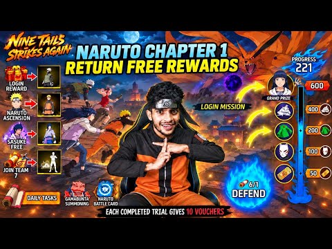 NARUTO CHAPTER 1 RETURN FULL DETAILS 🔥 Free Fire Max