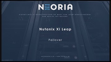 Nutanix Xi Leap Failover (OnPrem to Xi Cloud)