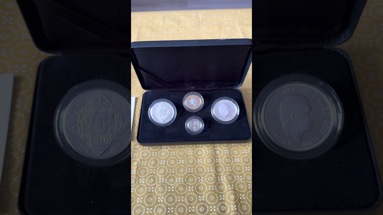 SILVER PROOF PIEDFORT 2008 FOUR COIN UK COLLECTION. - YouTube