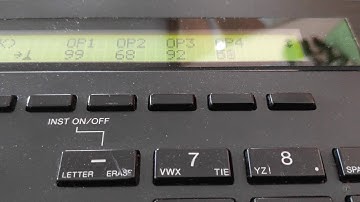 YAMAHA V50 - playing with the brilliance setting