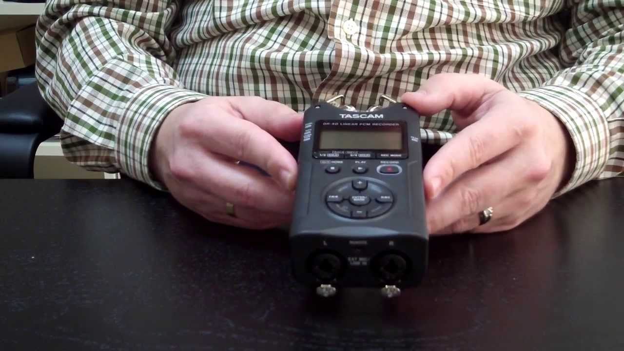 Camaralia te enseña: Grabador audio digital Tascam DR-40 - YouTube