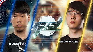 Starcraft 2 : Gumiho(T) vs Nightmare(P) - GSL S1 2024