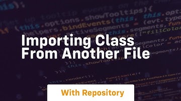 importing class from another file