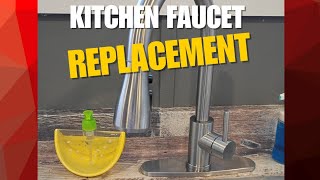 How To Replace A Kitchen Faucet | Brushed Nickel Pull Down Faucet Installation Tutorial