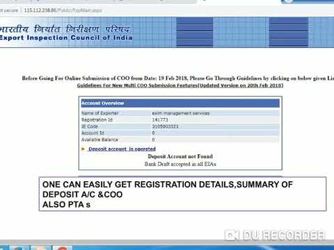 Registration procedure on EIC portal