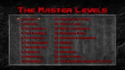 DOOM 2: The Master Levels UV Pistol Start - Map 20 ( The Express Elevator to Hell ) on PS4