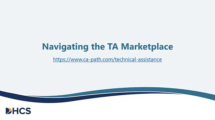 Technical Assistance (TA) Marketplace TA Recipient Informational Webinar - September 26, 2024