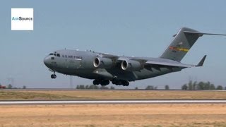 C-17 Globemasters Tactical Landing, Touch And Go. Travis AFB