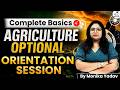 Agriculture Optional from Scratch: Complete Beginner's Roadmap! | By Monika Yadav