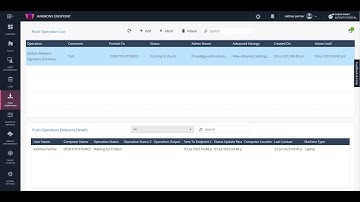 Harmony Endpoint Push Operation !