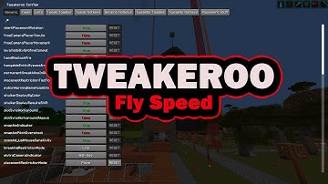 Tweakeroo Fly Speed - Minecraft faster creative flying (and freecam)