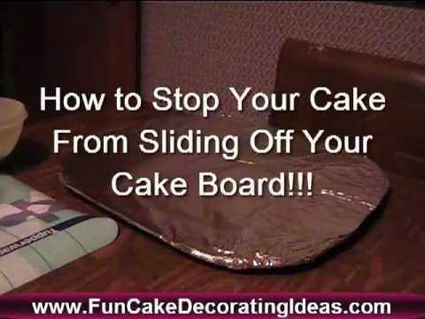 Stop Cake Sliding Off Your Cake Board (STUPID SIMPLE TIP THAT ACTUALLY WORKS!)