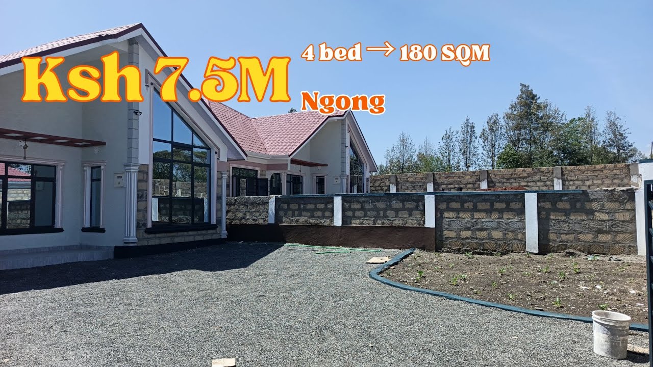 KSh 7.5M 4-Bed House + 50×100 Plot in Ngong Merisho Gated Estate 