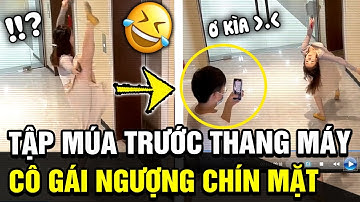 Hăng say "LUYỆN MÚA" ngay trước thang máy, cô gái bất ngờ gặp tình huống "NGƯỢNG CHÍN MẶT" | TÁM TV