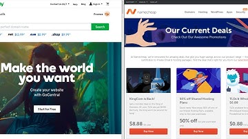 GODADDY VS NAMECHEAP 👹 🆚 👽 HONEST REVIEW 💸 HUGE PROMO
